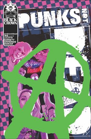 Punks Not Dead issue 6-C Martin Simmonds 1:10 Anarchy Cover