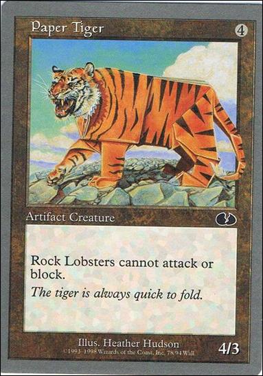 Magic the Gathering: Unglued (Base Set) card 78 Paper Tiger