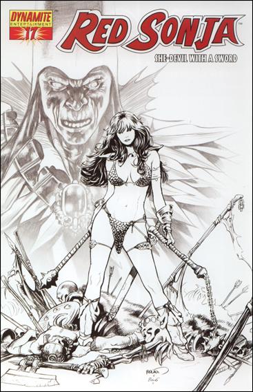 Red Sonja (2005) issue 17-E Paul Renaud 1:15 Sketch Cover