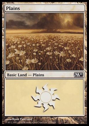 Magic the Gathering: 2011 Core Set (Base Set) card 233 Plains