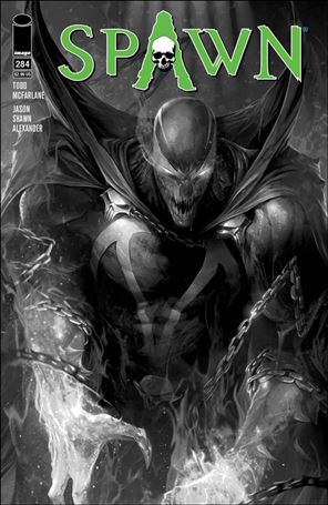 Spawn issue 284-B Francesco Mattina Black and White Cover