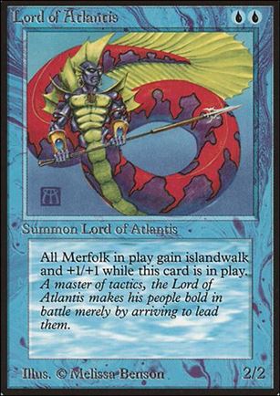 Magic the Gathering: Limited Edition Beta (Base Set) card 63 Lord of Atlantis