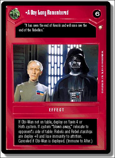 Star Wars: Special Edition Limited (Base Set) card 57 A Day Long Remembered