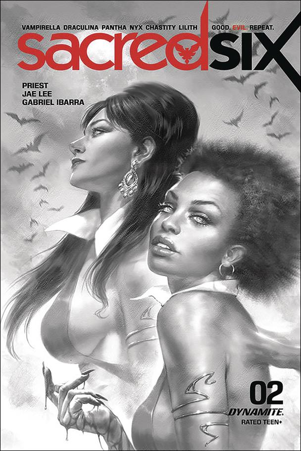 Sacred Six issue 2-L Lucio Parrillo 1:25 Black & White Cover