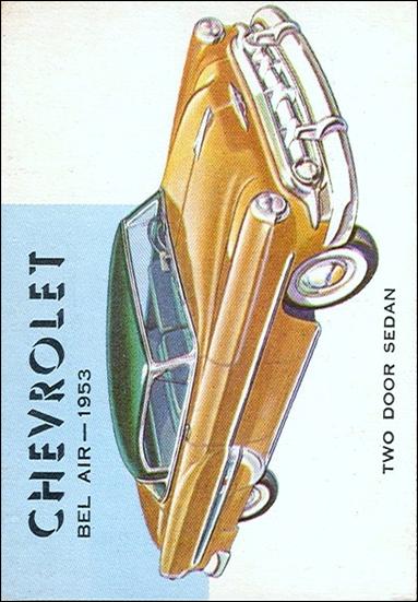 World on Wheels (Base Set) card 89 Chevrolet Bel Air 1953