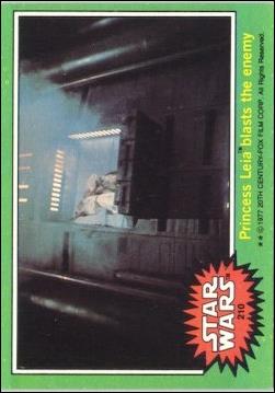 Star Wars: Series 4 (Base Set) card 210 Princess Leia blasts the enemy