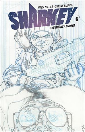 Sharkey the Bounty Hunter issue 6-B Simone Bianchi Sketch Cover