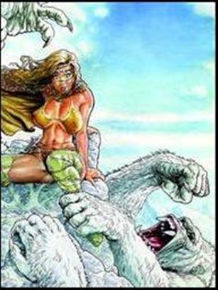 Cavewoman: Snow issue 3-B Budd Root Special Edition 1/750 Wrap Cover