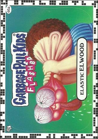 Garbage Pail Kids: Flashback Series 2 (White Border Base Set) card 46a Elastic Elwood