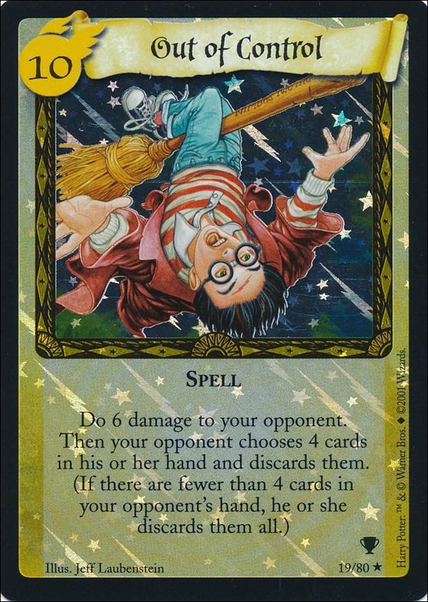 Harry Potter: Quidditch Cup (Base Set) card 19-B Out of Control