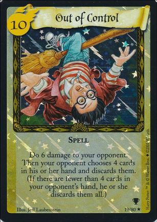 Harry Potter: Quidditch Cup (Base Set) card 19-B Out of Control