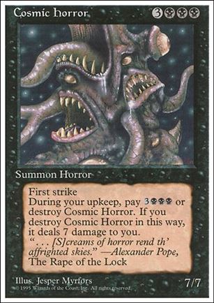 Magic the Gathering: 4th Edition (Base Set) card 126 Cosmic Horror
