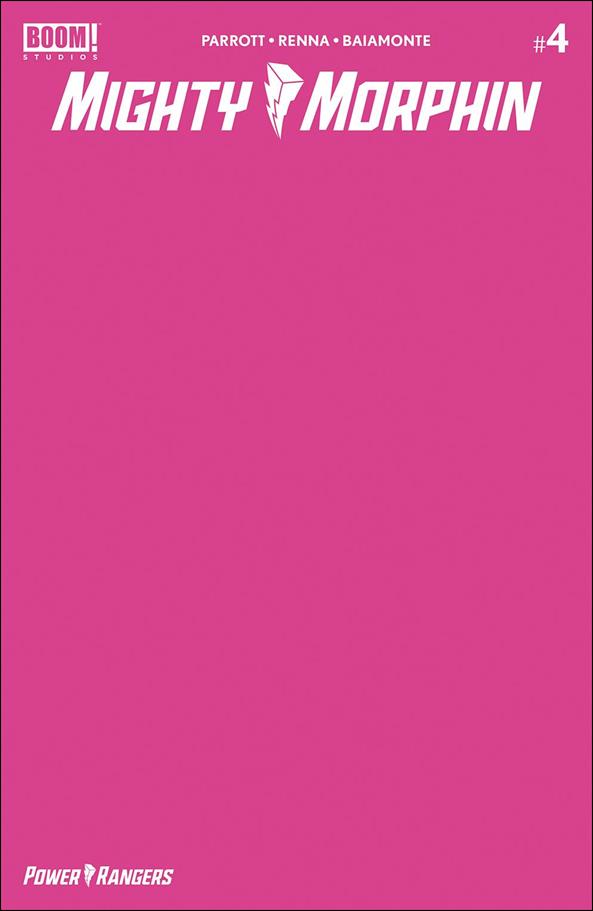 Mighty Morphin issue 4-C Blank Pink Cover