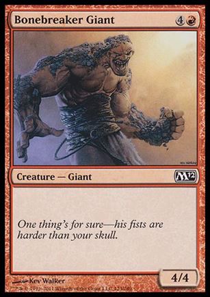 Magic the Gathering: 2012 Core Set (Base Set) card 123 Bonebreaker Giant