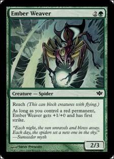 Magic the Gathering: Conflux (Base Set) card 81 Ember Weaver