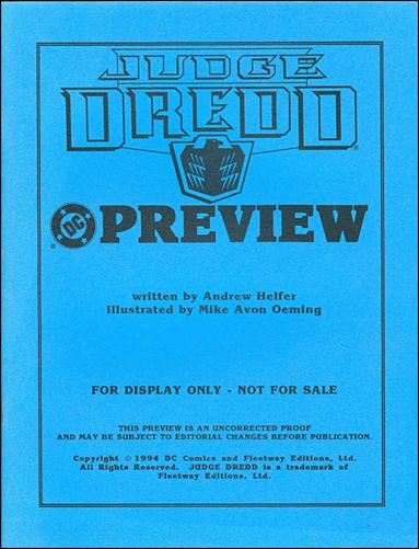 Judge Dredd (1994) issue Preview