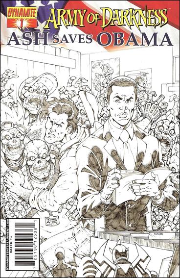Army of Darkness: Ash Saves Obama issue 1-C Todd Nauck Sketch Cover