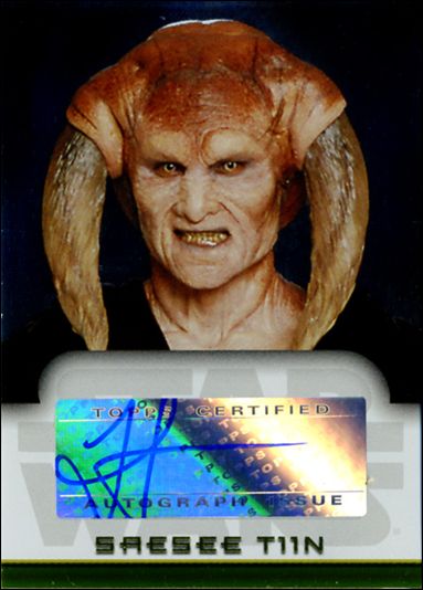 Star Wars Evolution Update Edition (Autograph Subset) card 17 Jesse Jensen - Saesee Tiin