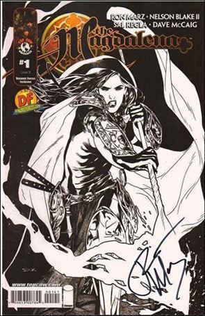 Magdalena (2010) issue 1-H DF B&W Cover (Signed by Ron Marz) 1/350