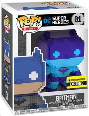 POP! 8-Bit figure 1-D Batman (Blue) Entertainment Earth Exclusive