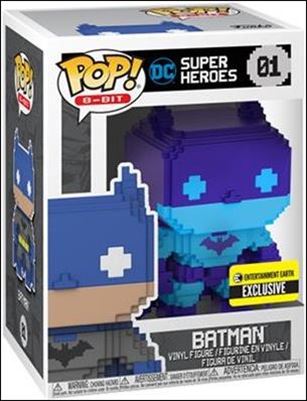 POP! 8-Bit figure 1-D Batman (Blue) Entertainment Earth Exclusive