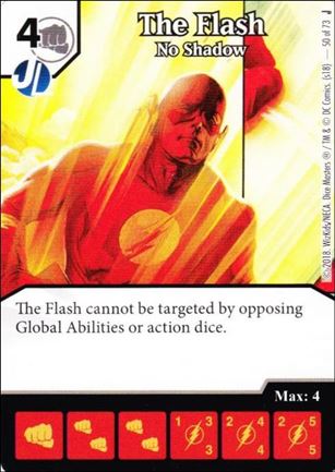 DC Comics Dice Masters Justice card 50 The Flash: No Shadow