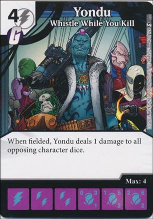 Marvel Dice Masters Guardians of the Galaxy  card 40 Yondu: Whistle While You Kill