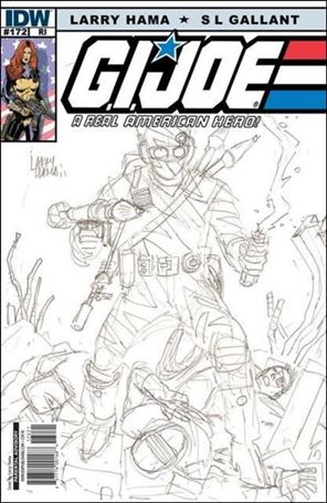 G.I. Joe: A Real American Hero issue 172-C Larry Hama 1:10 Sketch Cover
