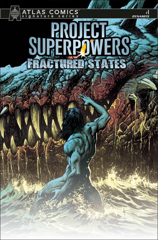Project Superpowers: Fractured States issue 1-R Gary Frank Atlas Cover (Ron Marz Signed)