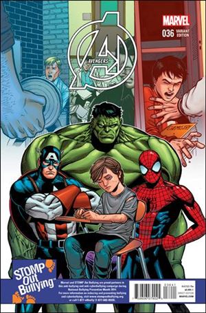 Avengers (2013) issue 36-C Sean Chen 1:15 Stomp Out Bullying Cover