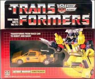 Transformers: More Than Meets the Eye (Generation 1) figure 10 Sunstreaker (Autobot Warrior)