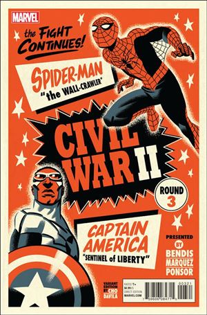 Civil War II issue 3-B Michael Cho Fight Poster Cover