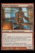 Magic the Gathering: Planechase (Base Set) card 58 Keldon Champion