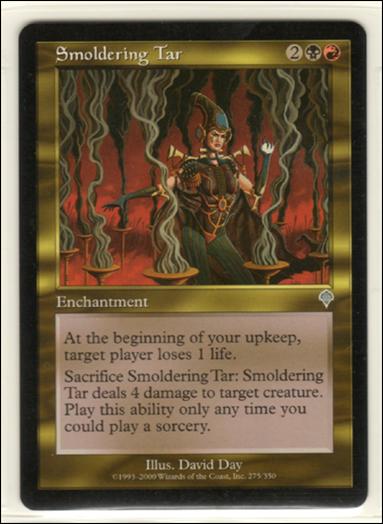 Magic the Gathering: Invasion (Base Set) card 275 Smoldering Tar