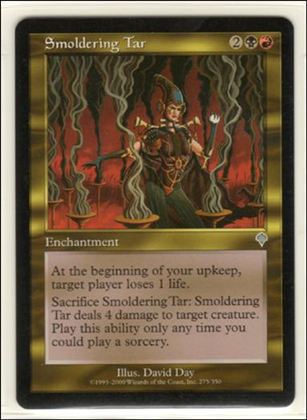 Magic the Gathering: Invasion (Base Set) card 275 Smoldering Tar