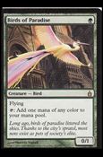Magic the Gathering: Ravnica (Base Set)  card 153 Birds of Paradise
