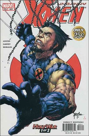 Uncanny X-Men (1981) issue 423 25¢ Bullet with $0.25 Direct Edition UPC
