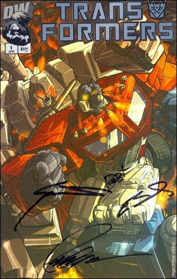 Transformers: Generation 1 (2002) issue 1-I "Gold Elite Distributor" Signed Chromium Cover