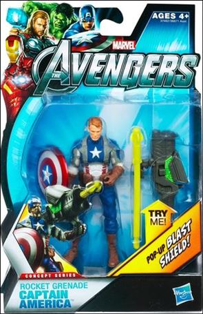 Avengers (2012) figure 4-B RGrenade Captain America (Concept Series) Unmasked
