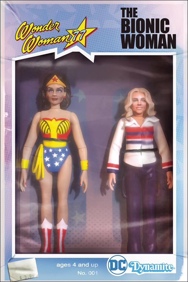 Wonder Woman '77 Meets The Bionic Woman issue 1-C Michael Adams Action Figure Cover