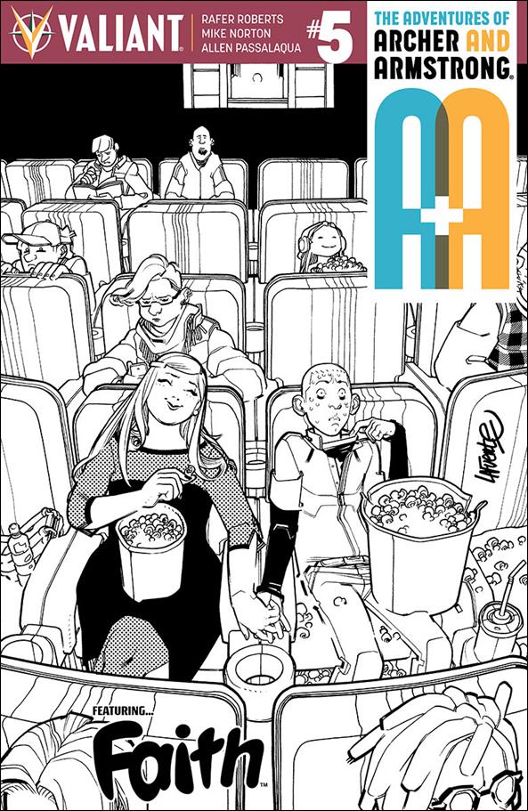 A&A: The Adventures of Archer & Armstrong issue 5-H David Lafuente 1:50 Black & White Cover 1/675