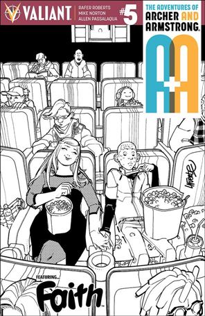 A&A: The Adventures of Archer & Armstrong issue 5-H David Lafuente 1:50 Black & White Cover 1/675