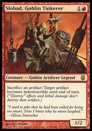 Magic the Gathering: Darksteel (Base Set) card 69 Slobad, Goblin Tinkerer