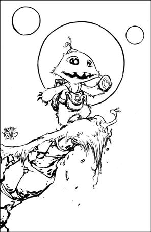 Twig issue 1-H Skottie Young 1:100 Virgin Black & White Cover