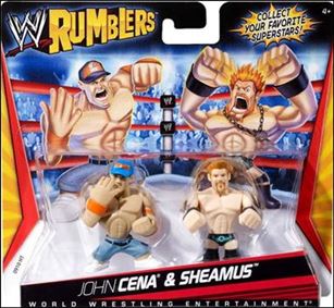 WWE Rumblers figure 2 John Cena and Sheamus