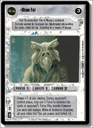 Star Wars: Jabba's Palace Limited (Base Set) card 125 Shasa Tiel
