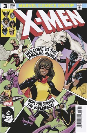 Ms. Marvel: The New Mutant issue 3-B Terry Dodson Team Homage Cover