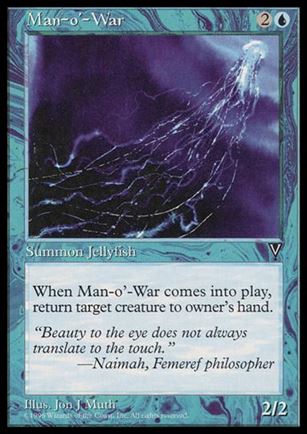 Magic the Gathering: Visions (Base Set) card 37 Man-o'-War