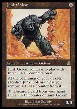Magic the Gathering: Odyssey (Base Set) card 300 Junk Golem