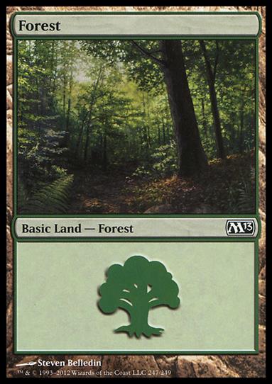 Magic the Gathering: 2013 Core Set (Base Set) card 247 Forest